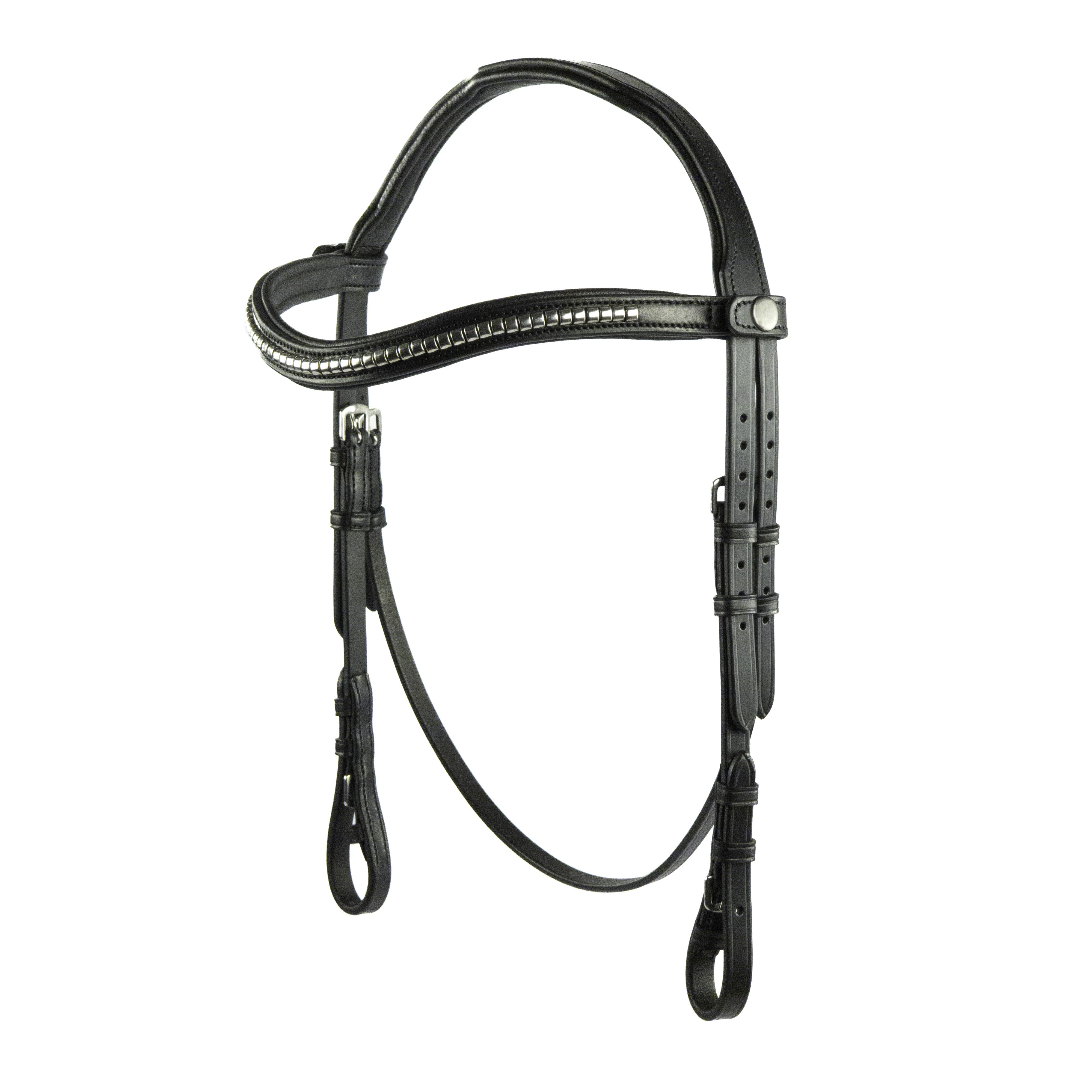 Black Nosebandless Snaffle Bridle 'Mayla'