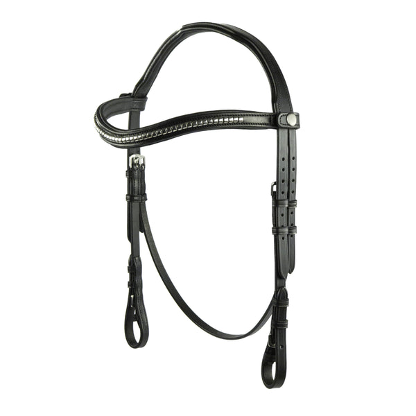 Black Nosebandless Snaffle Bridle 'Mayla'