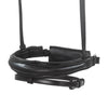Anatomical Raised Patent Piped Converter Crank - Black Gel Noseband