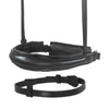 Anatomical Raised Patent Piped Converter Crank - Black Gel Noseband
