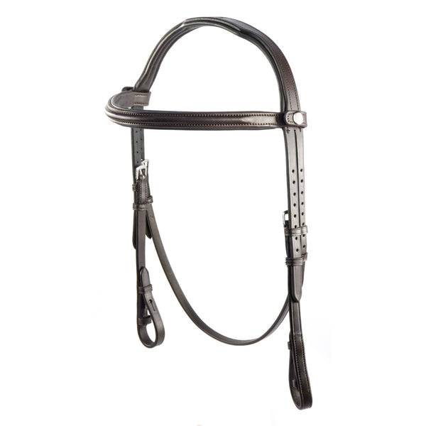 Havana Nosebandless Snaffle Bridle 'Richmond'