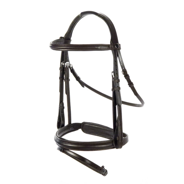 Havana Snaffle Bridle 'Sovereign' - removeable flash