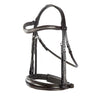 Havana Snaffle Bridle 'Belgrave' - with removeable flash noseband