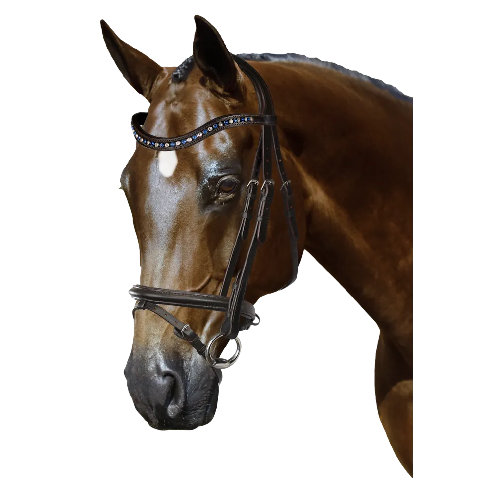 Mix & Match Custom Bridle - Havana Snaffle Bridle - Customer's Product with price 319.75 ID HQC_B9cGuK_rmEZH7u7ULJ31