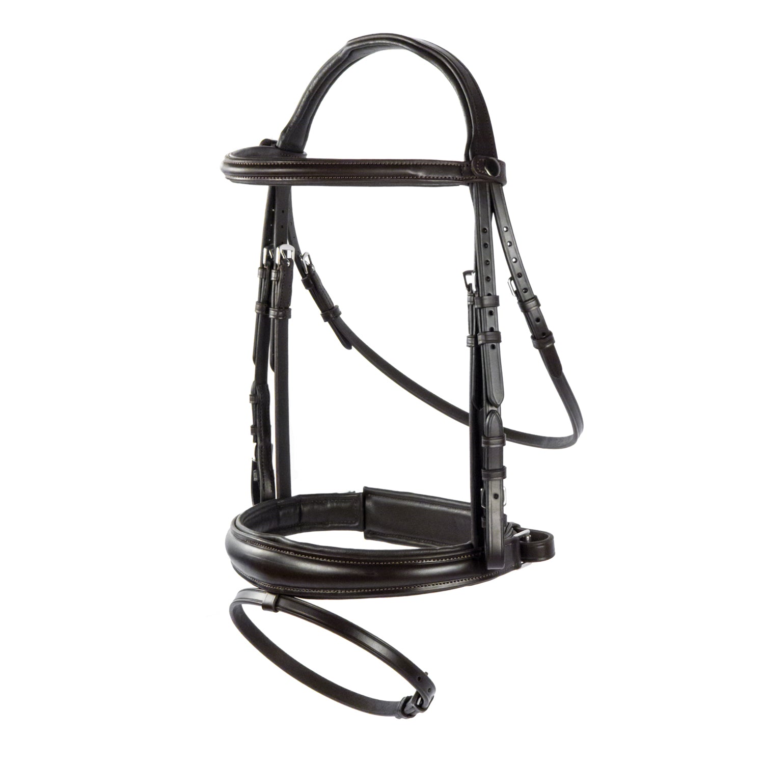 Havana Snaffle Bridle 'Stride' - removable flash
