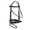 Havana Snaffle Bridle 'Stride' - removable flash