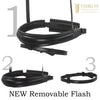 Havana Snaffle Bridle 'Belgrave' - with removeable flash noseband