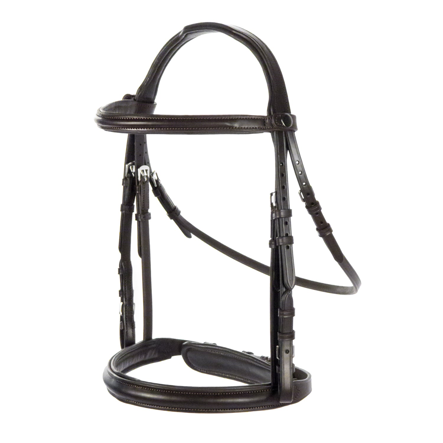 Havana Snaffle Bridle 'Sovereign' - removeable flash