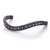 Sapphire and Clear Crystal Wave Gel Browband - Havana