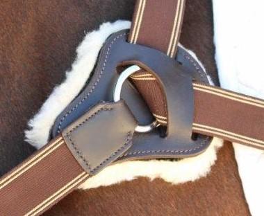 Breastplate Sheepskin Pads - Flexible Fit Equestrian LLC