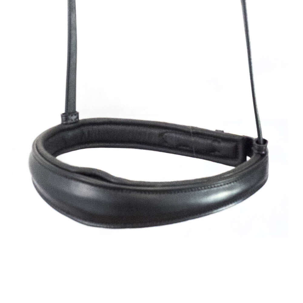 Anatomical Raised Plain Cavesson Converter - Black Gel Noseband