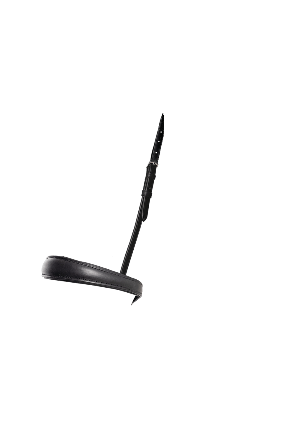 Anatomical Raised Plain Cavesson Converter - Black Gel Noseband