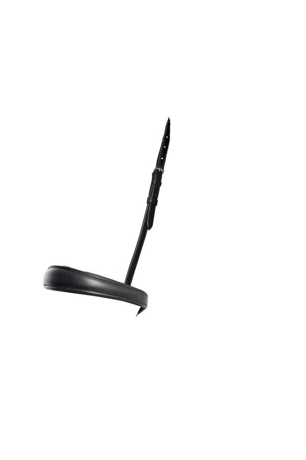 Anatomical Raised Plain Cavesson Converter - Black Gel Noseband