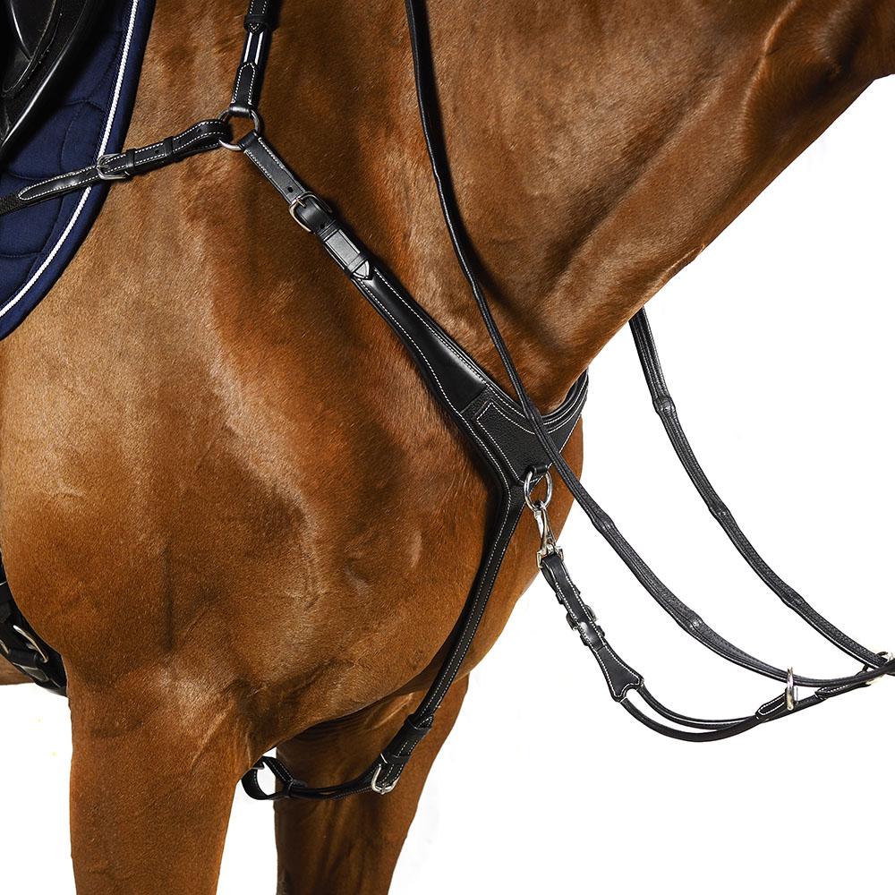 AR 3 POINT BRIDGE - BLACK BREASTPLATE - Flexible Fit Equestrian LLC