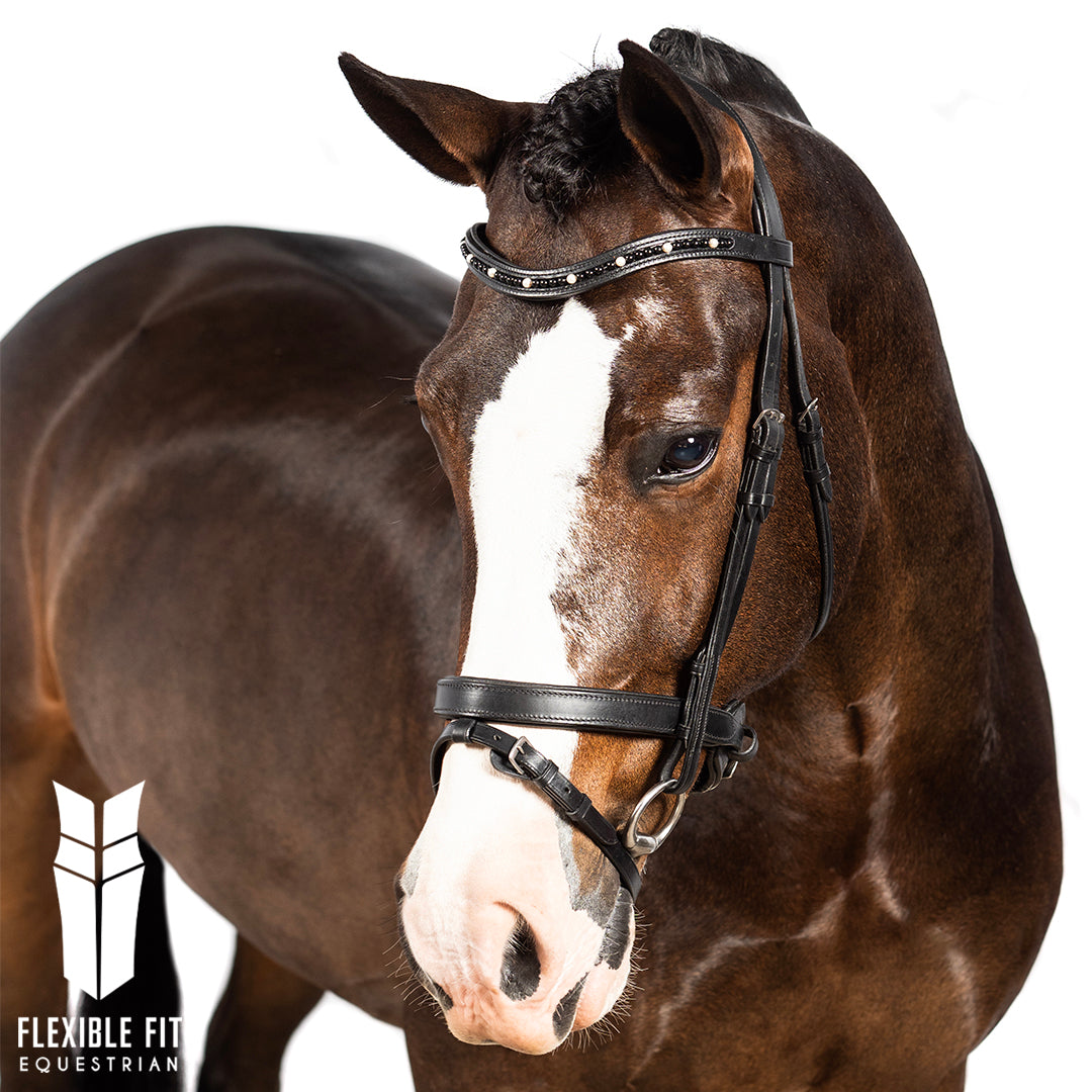 Mystic Black Pearl Wave Gel Browband - Black