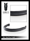 Raised Patent Straight Gel Browband - Black