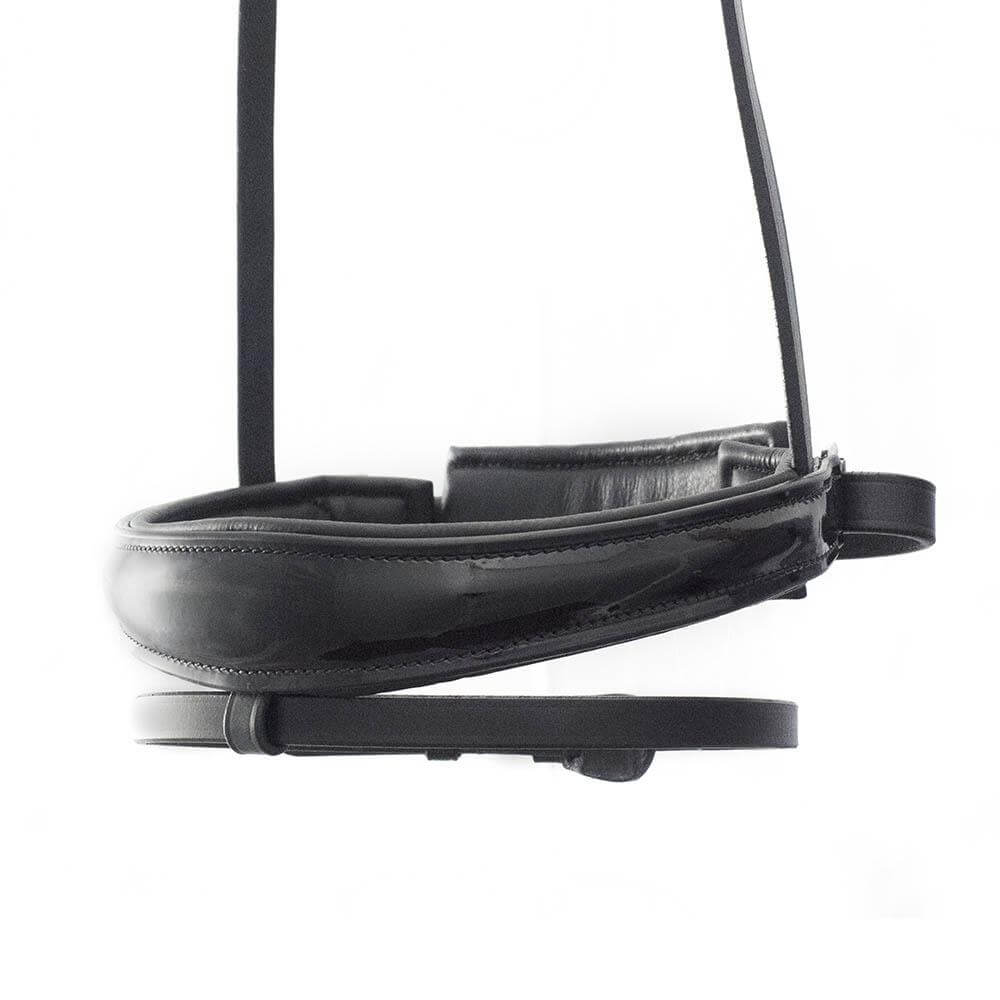 Anatomical Raised Patent Hanoverian Crank - Black Gel Noseband