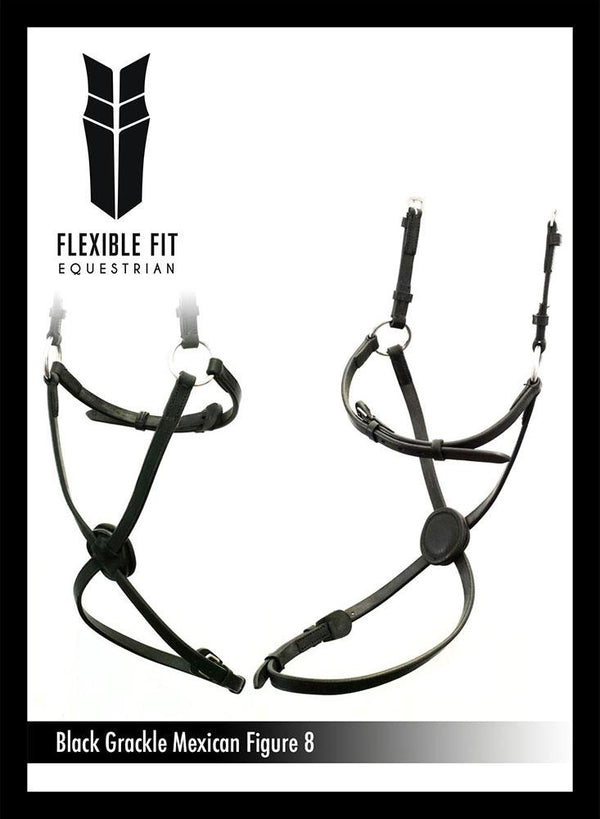 FIGURE 8 - BLACK NOSEBAND - Flexible Fit Equestrian LLC