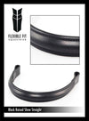PLAIN RAISED - BLACK BROWBAND - Flexible Fit Equestrian LLC