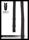 PADDED LEATHER 5/8 WIDE HAVANA REINS - Flexible Fit Equestrian LLC