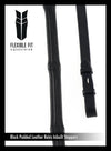 Padded Leather 5/8 Billet Reins - Black