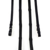 Padded Leather 5/8 Buckle Reins - Black