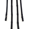 Black English Bridle 5 Row Split Wave with Padded Leather Reins