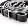 Padded Leather 5/8 Buckle Reins - Black